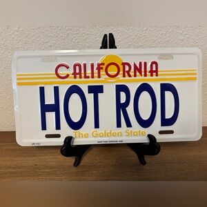 California Hot Rod License Plate